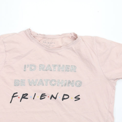 F&F Girls Pink   Basic T-Shirt Size 12-13 Years  - Friends