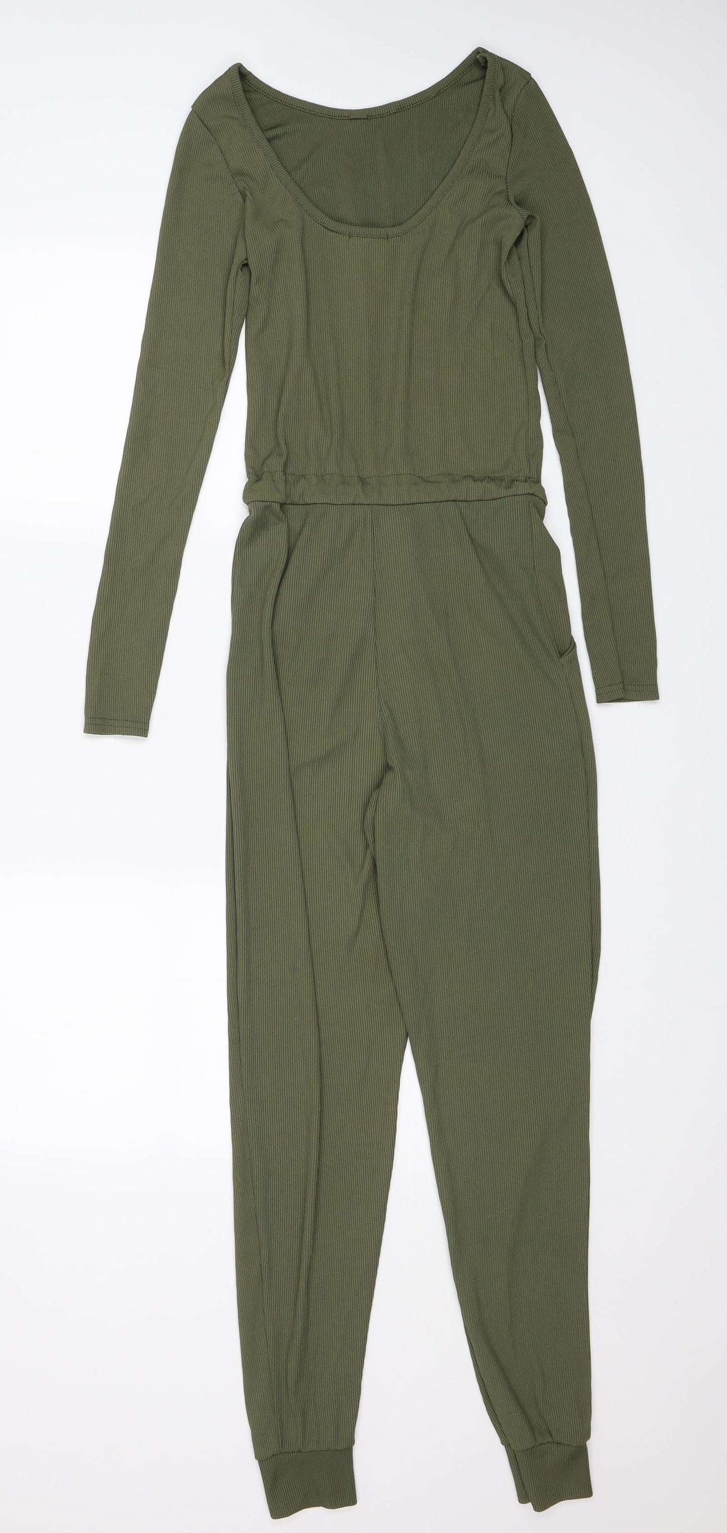 Boohoo Womens Green   Jumpsuit One-Piece Size 4