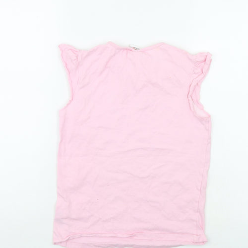 Emoji Girls Pink   Basic T-Shirt Size 10-11 Years