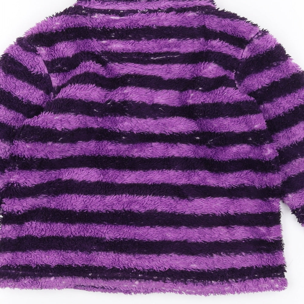 Peter Storm Girls Purple Striped  Pullover Jumper Size 3-4 Years