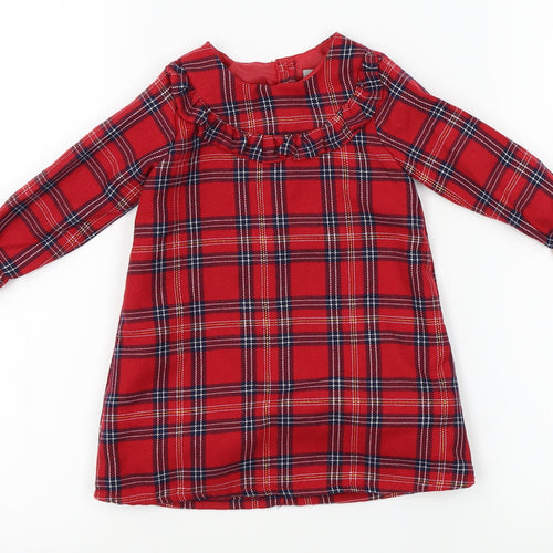 Primark Girls Red Plaid  A-Line  Size 12-13 Years