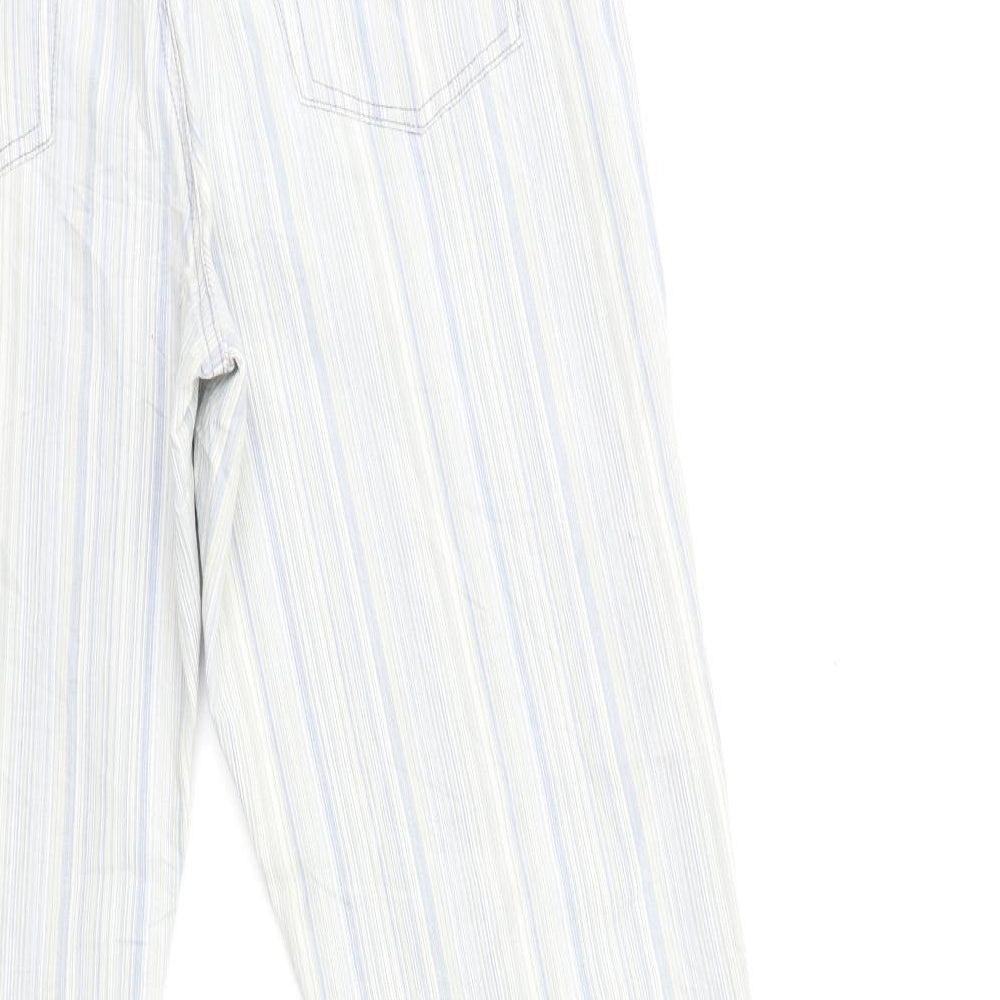 Stooker Womens Blue Striped Denim Straight Jeans Size 32 in L28 in