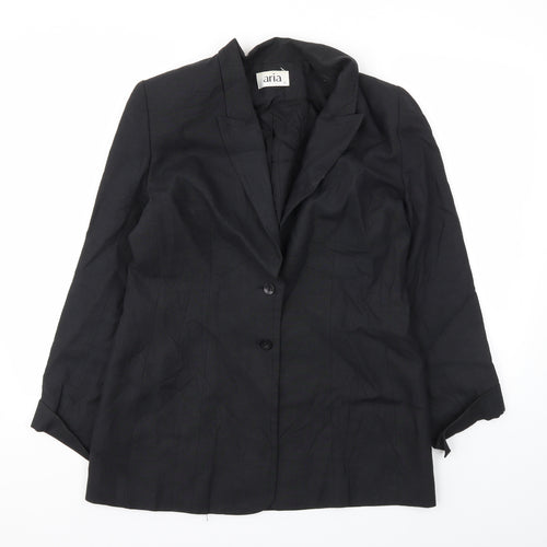 Aria Womens Black   Jacket Blazer Size 12