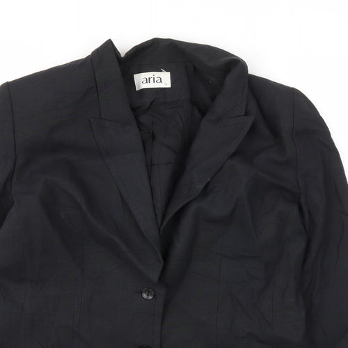Aria Womens Black   Jacket Blazer Size 12