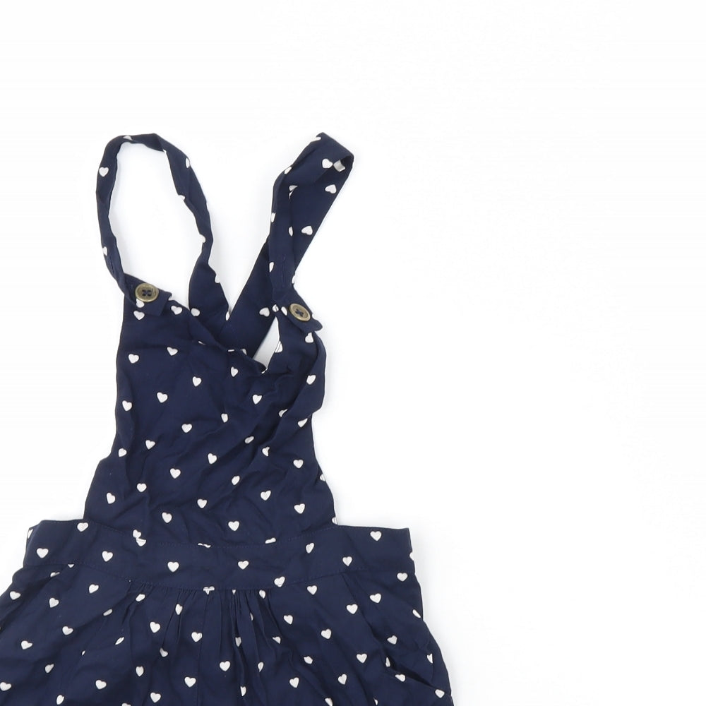 NEXT Girls Blue Polka Dot  Playsuit One-Piece Size 6 Years