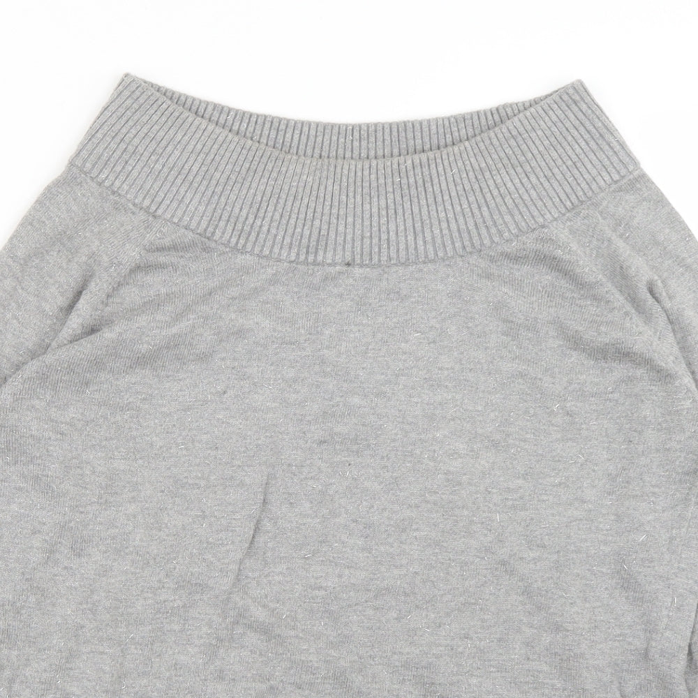 BiBA Womens Grey  Knit Pullover Jumper Size S