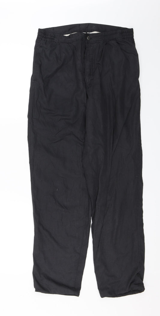 Ginga Womens Black   Sweatpants Trousers Size S L28 in