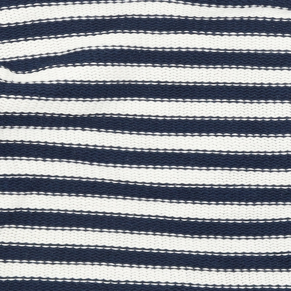 Bellfield Womens Blue Striped  Pullover Jumper Size 8
