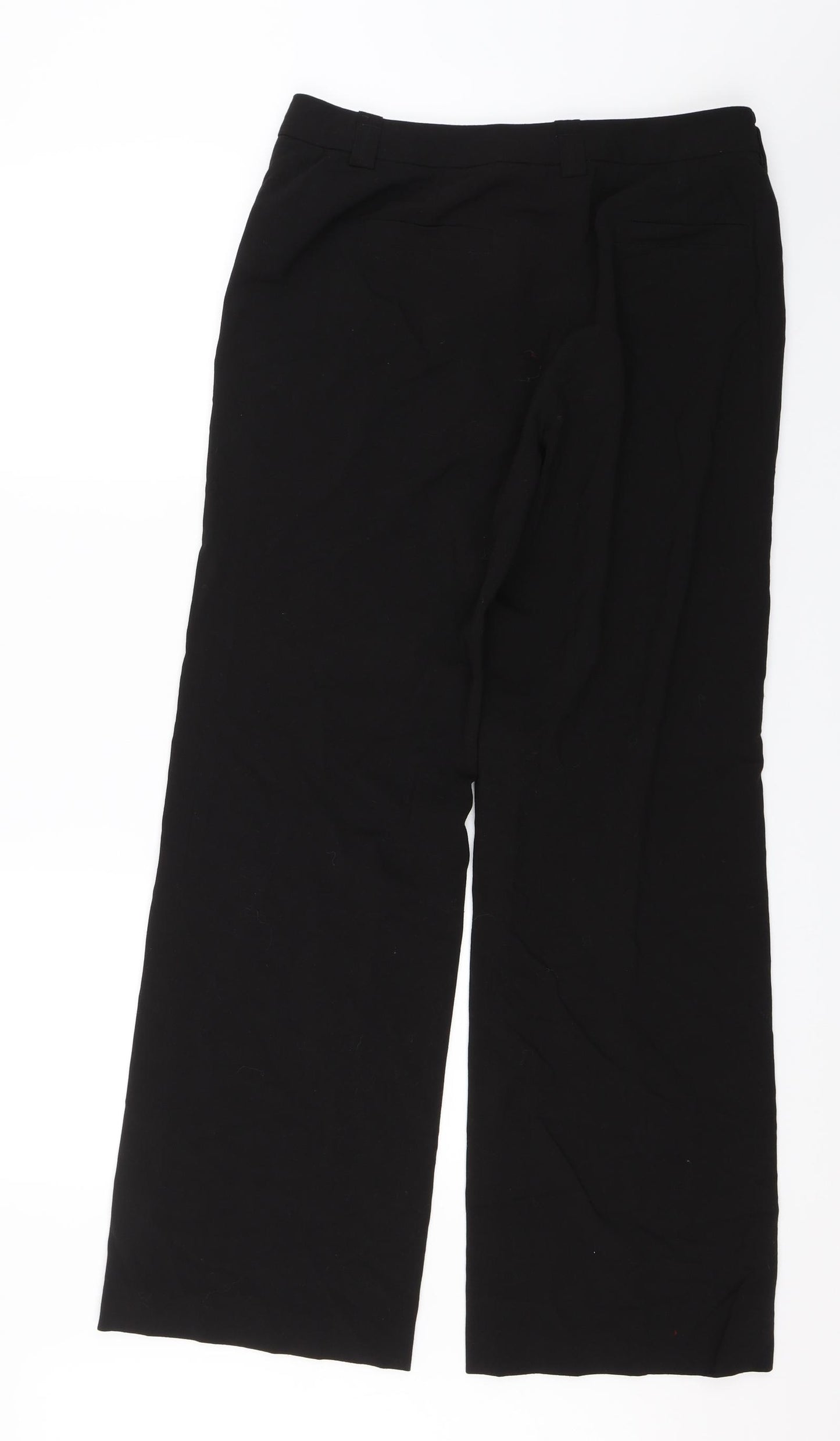 Larry Levine Womens Black   Dress Pants Trousers Size 8 L29 in