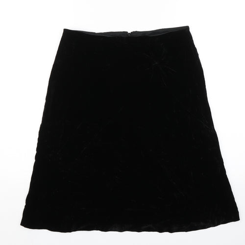 Turnover Womens Black   Swing Skirt Size 10