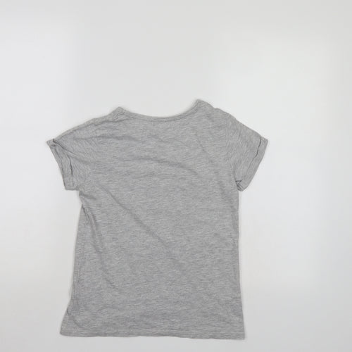 Priark Girls Grey   Basic T-Shirt Size 10-11 Years
