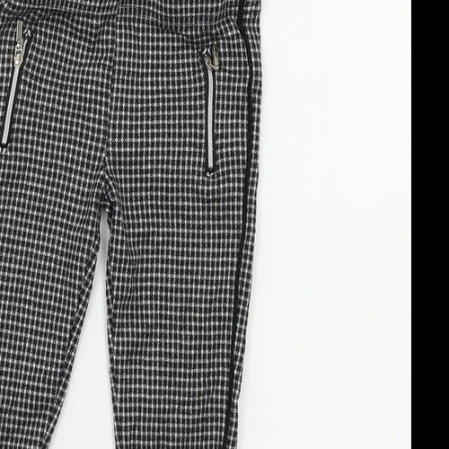 Primark Girls Grey Check  Jegging Trousers Size 5-6 Years