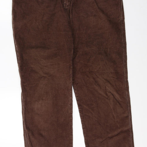 Preworn Mens Brown  Corduroy Straight Jeans Size 38 L30 in