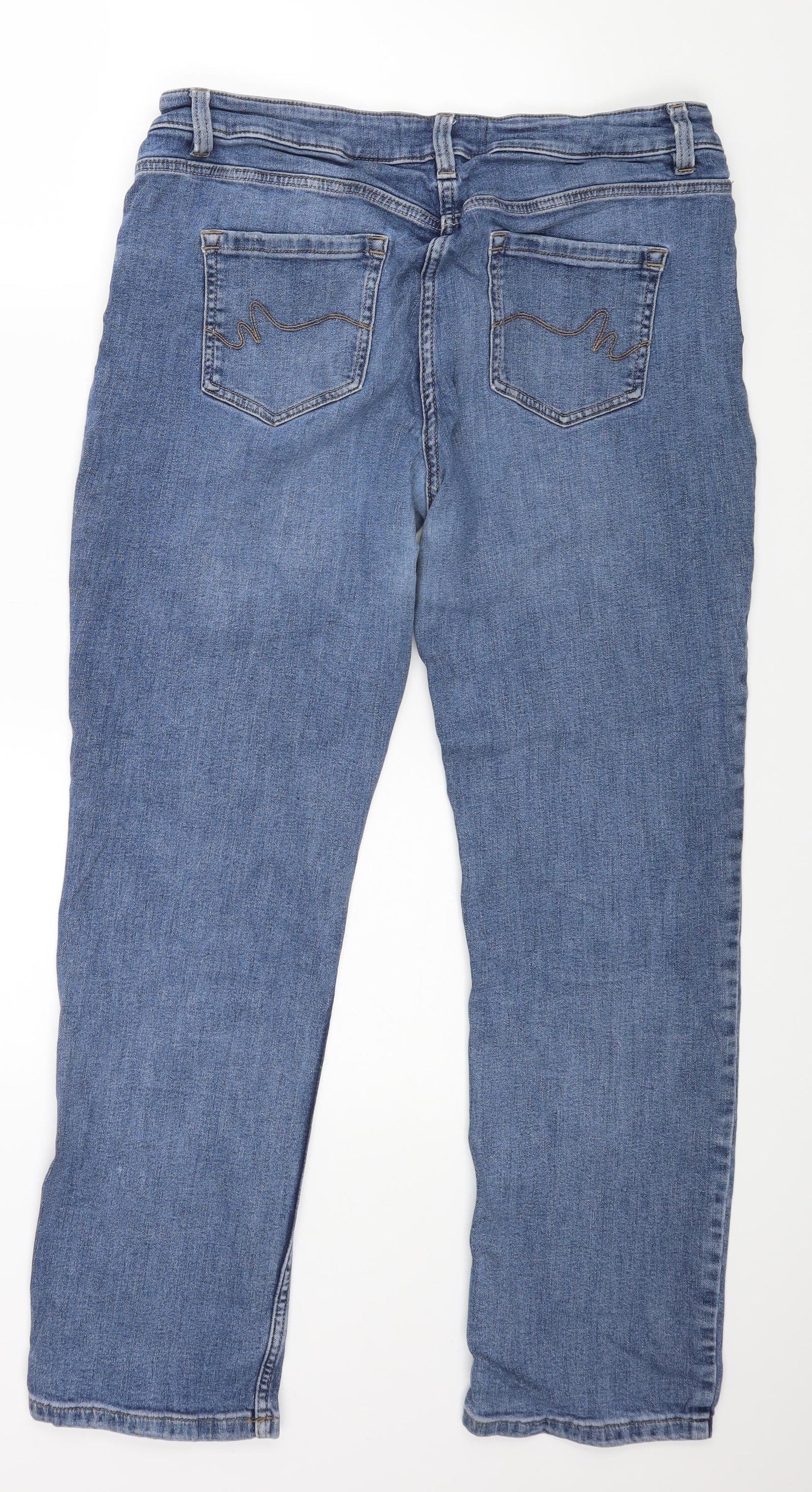 NEXT Womens Blue   Straight Jeans Size 16 L26 in