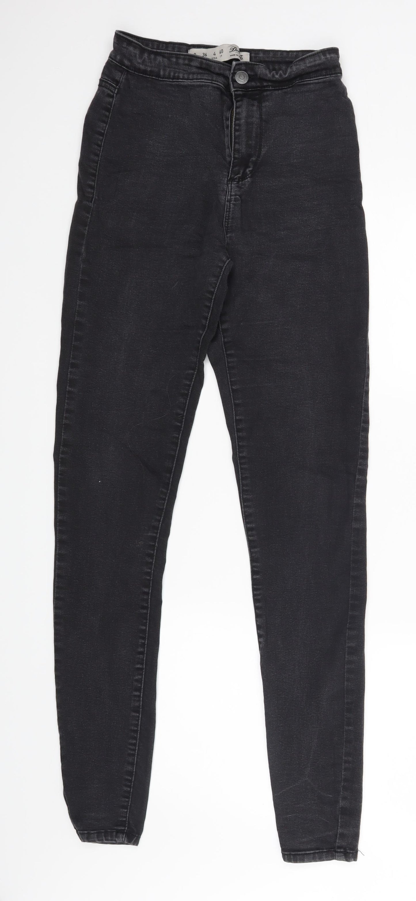 Denim & Co. Womens Black   Skinny Jeans Size 8 L29 in
