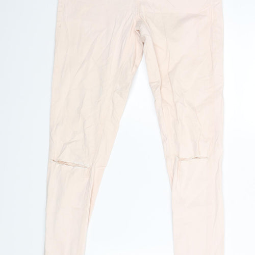 Topshop Womens Pink   Skinny Jeans Size 25 L30 in