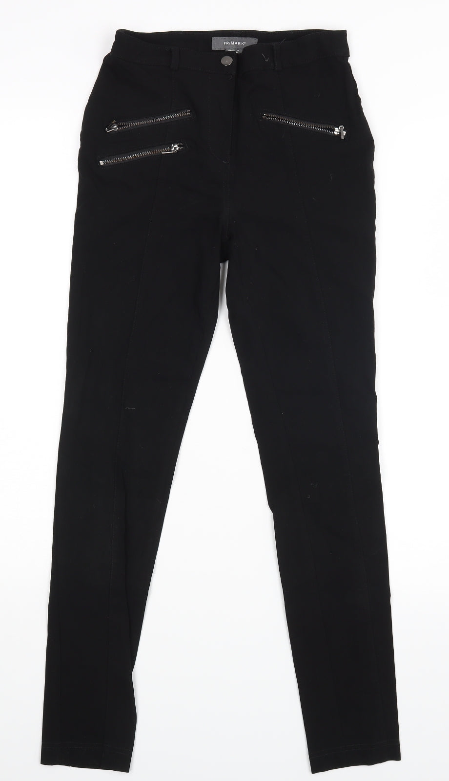 Primark Womens Black   Trousers  Size 6 L26 in