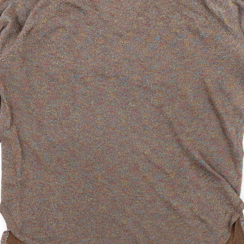Millenium Womens Brown  Knit Basic T-Shirt One Size