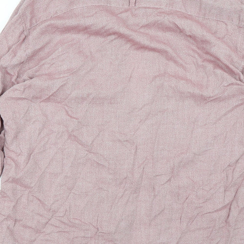 Acw85 Mens Pink    Dress Shirt Size L