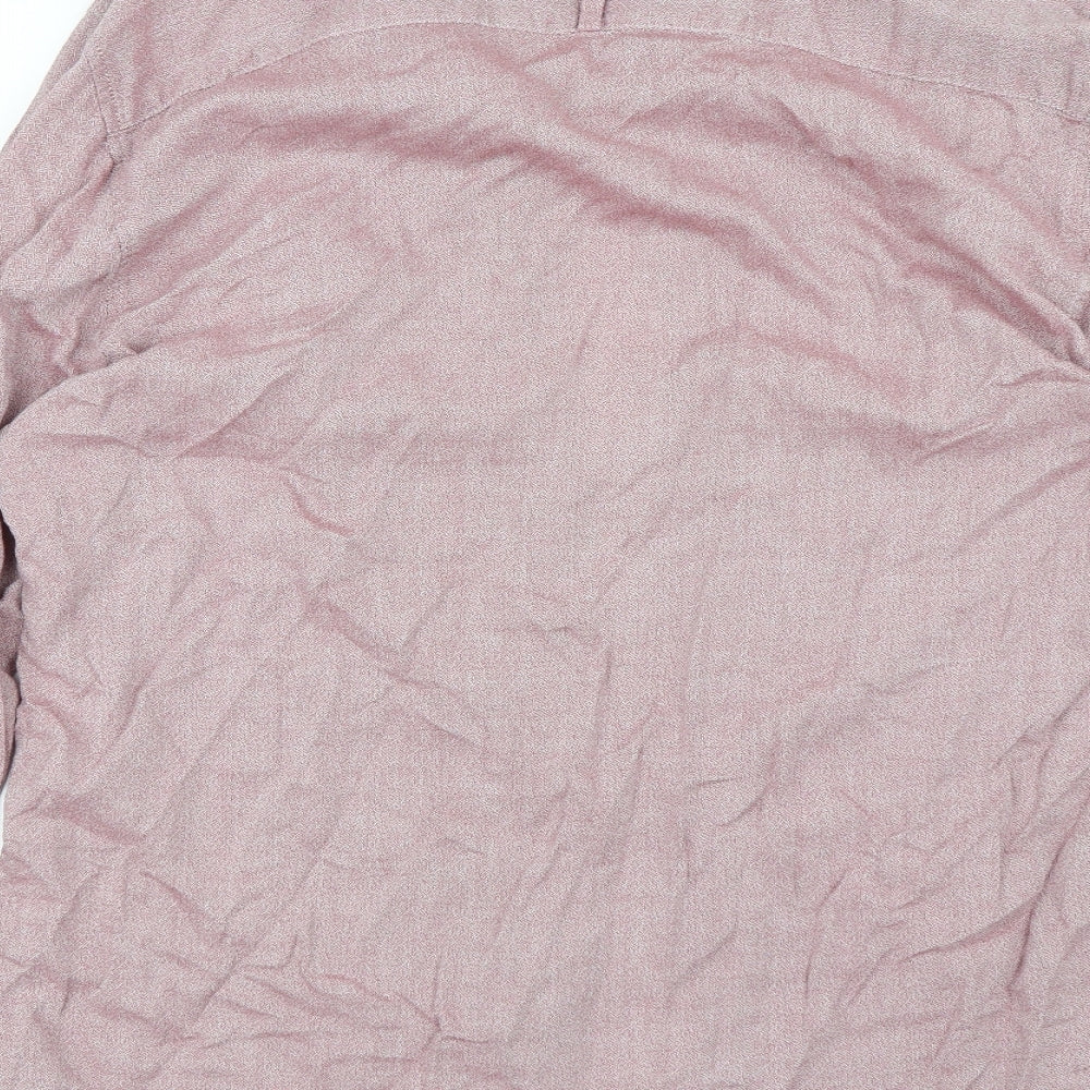 Acw85 Mens Pink    Dress Shirt Size L