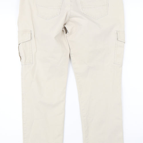 BRAX Womens Beige   Chino Trousers Size 32 in L24 in