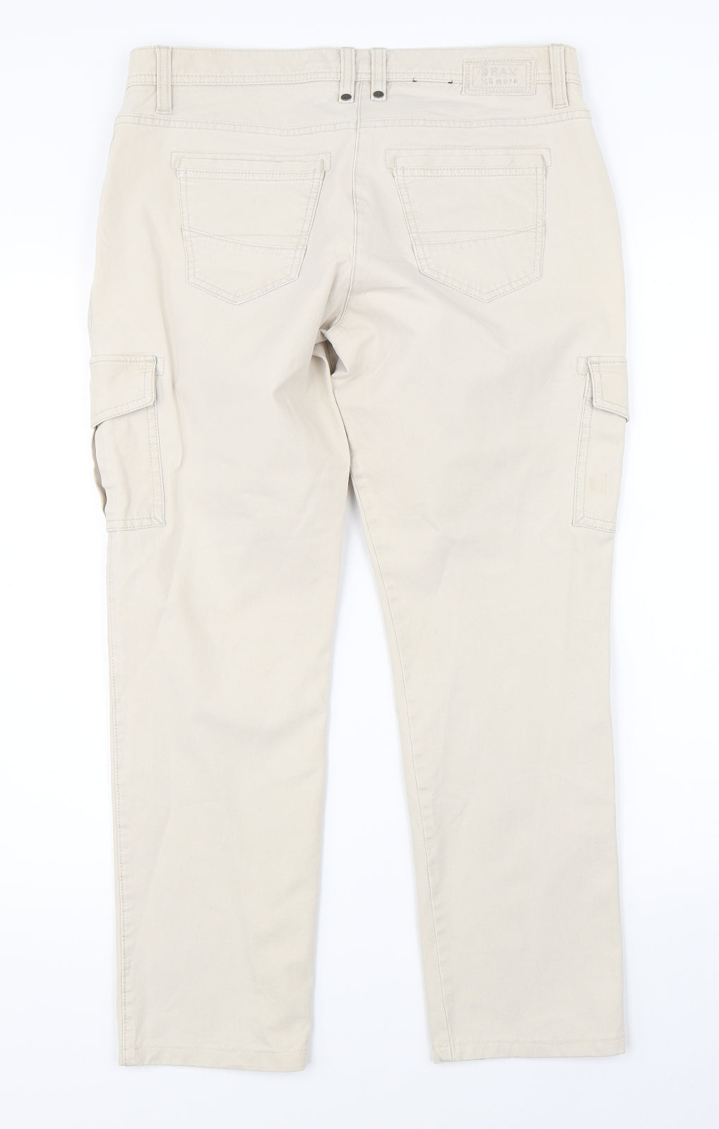 BRAX Womens Beige   Chino Trousers Size 32 in L24 in