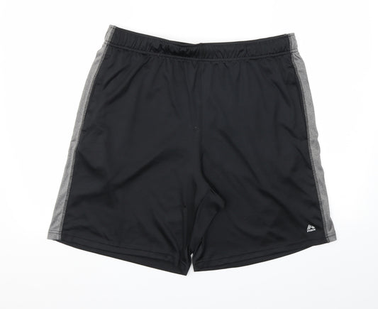 RBX Mens Black   Sweat Shorts Size L - Stretch waistband