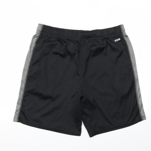 RBX Mens Black   Sweat Shorts Size L - Stretch waistband