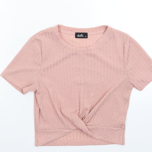 Dotti Womens Pink   Basic T-Shirt Size XS