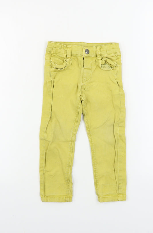 Marks and Spencer  Boys Yellow   Straight Jeans Size 2-3 Years