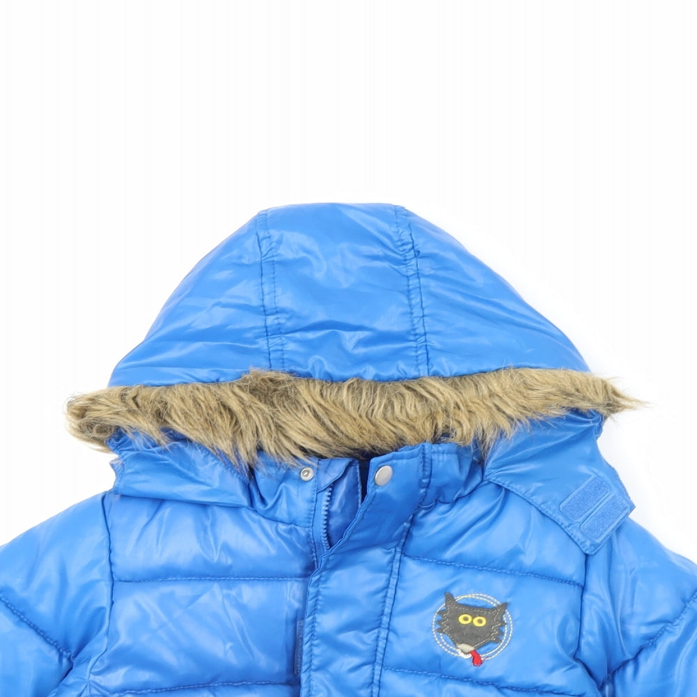 Lupilu Boys Blue   Rain Coat Coat Size 2 Years  - Wolf