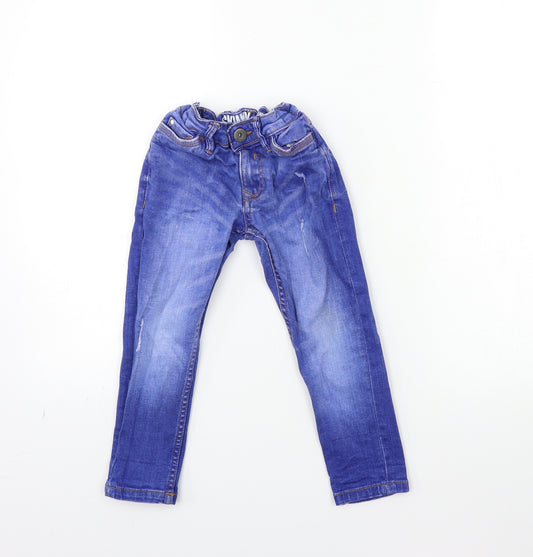 Matalan Boys Blue  Denim Skinny Jeans Size 4 Years