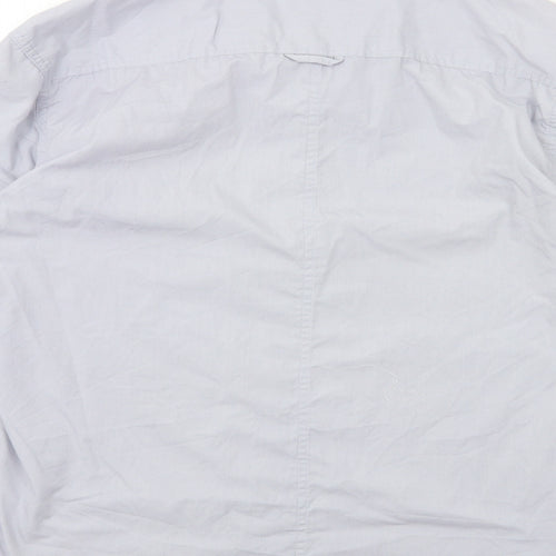 Smith & Jones Mens Grey    Dress Shirt Size L
