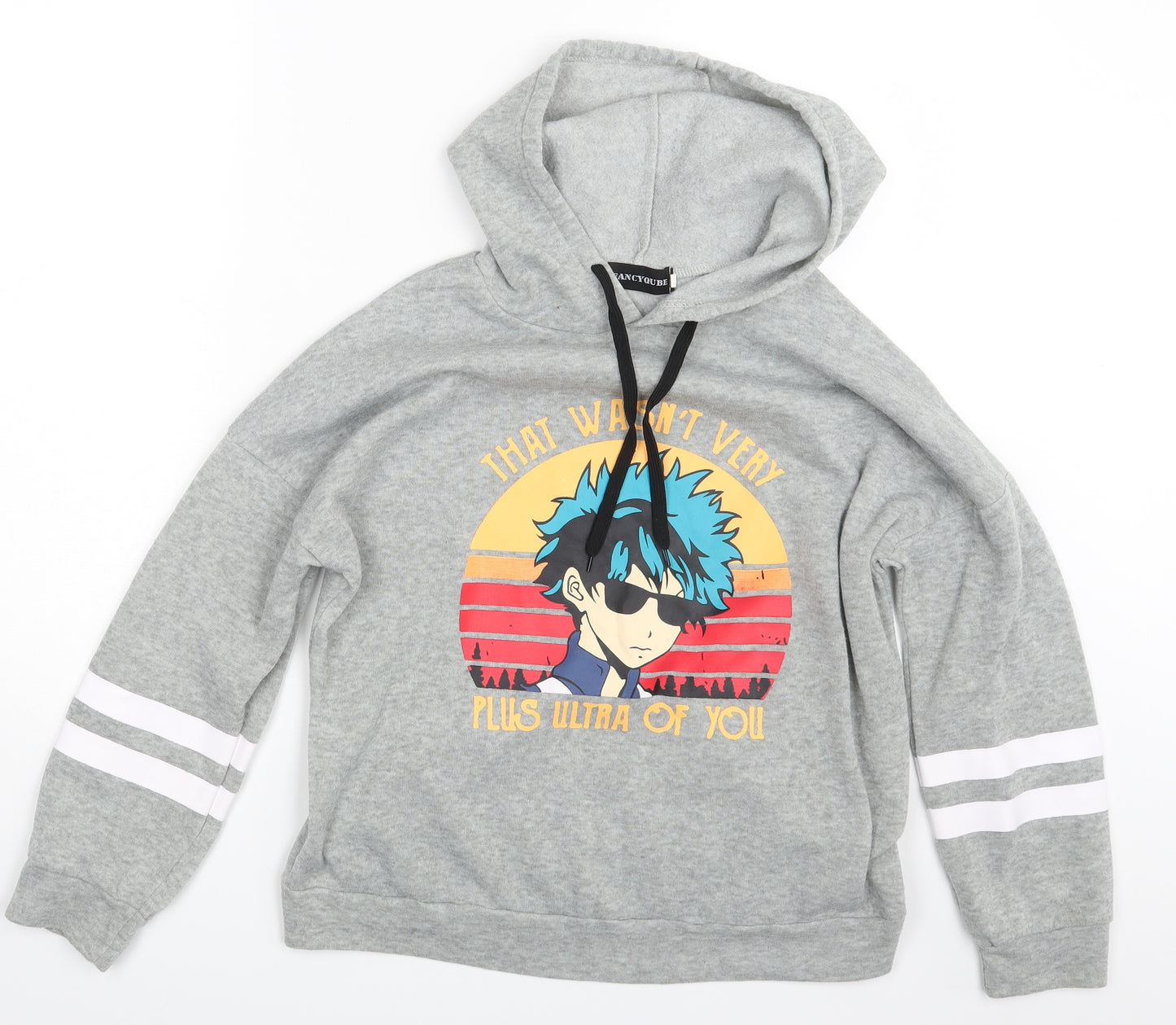 Fancyqube Boys Grey   Pullover Hoodie Size S