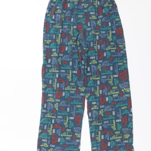 TU Boys Blue Solid   Pyjama Pants Size 7-8 Years  - trucks