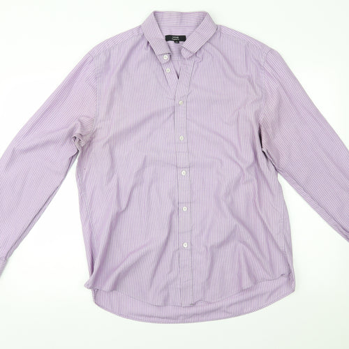 George Mens Purple    Dress Shirt Size 16.5