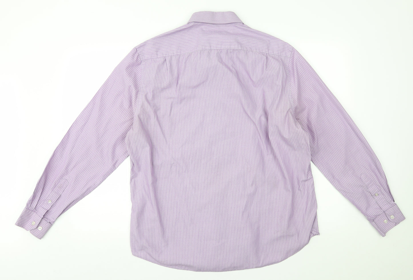 George Mens Purple    Dress Shirt Size 16.5