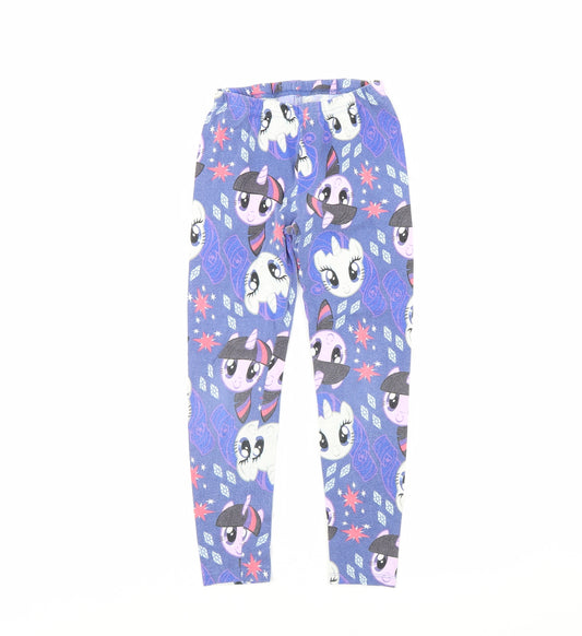 TU Girls Blue Solid  Cami Pyjama Pants Size 7 Years