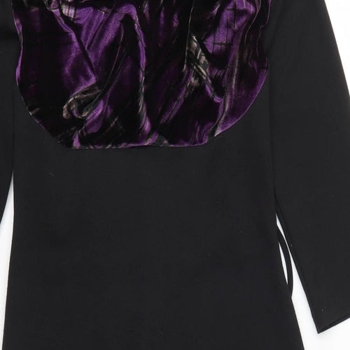 Betty Jackson Womens Black   Pencil Dress  Size 8  - Purple