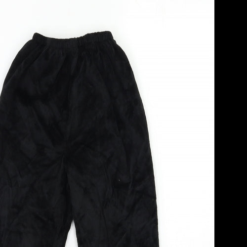 Halloween Boys Black  Velour  Pyjama Pants Size 3-4 Years