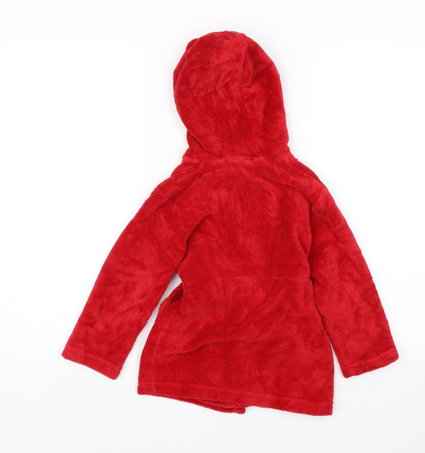 Matalan Boys Red Solid   Robe Size 3-4 Years