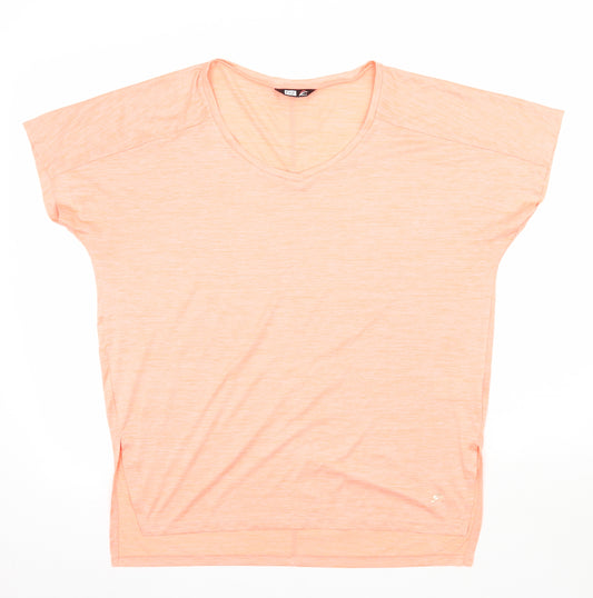 F&F Mens Orange  Jersey Basic T-Shirt Size M