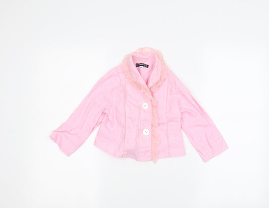 Jean Bourget Girls Pink   Jacket  Size 3 Years