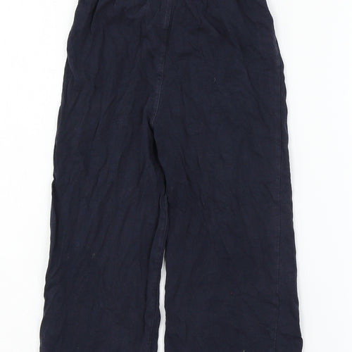 Marks and Spencer Boys Blue Solid Jersey  Pyjama Pants Size 4-5 Years