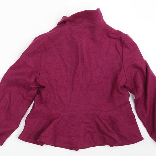 Patra Womens Purple   Jacket Blazer Size 10