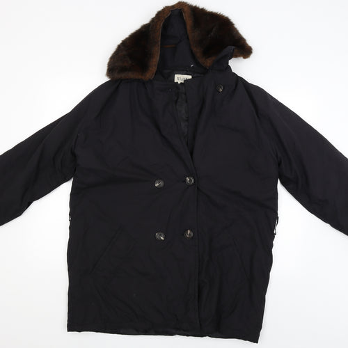 Vianni Womens Black   Jacket Coat Size L