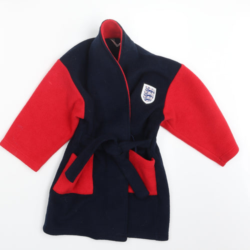 Marks and Spencer Boys Blue Geometric   Robe Size 4-5 Years  - England