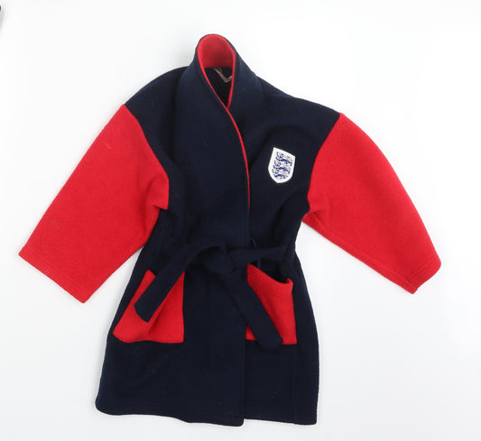 Marks and Spencer Boys Blue Geometric   Robe Size 4-5 Years  - England
