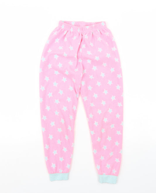 Primark Girls Pink Spotted  Cami Pyjama Pants Size 7 Years  - Star