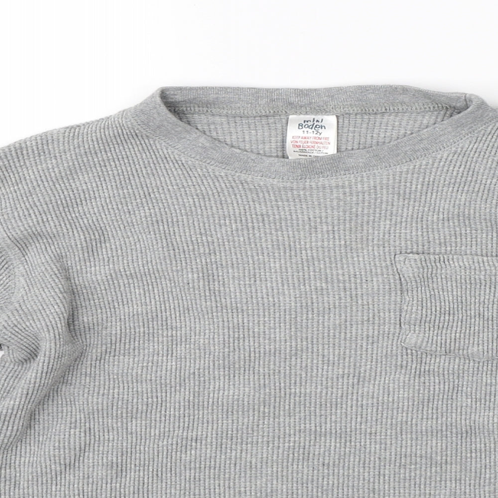 Boden Boys Grey   Pullover Jumper Size 11-12 Years